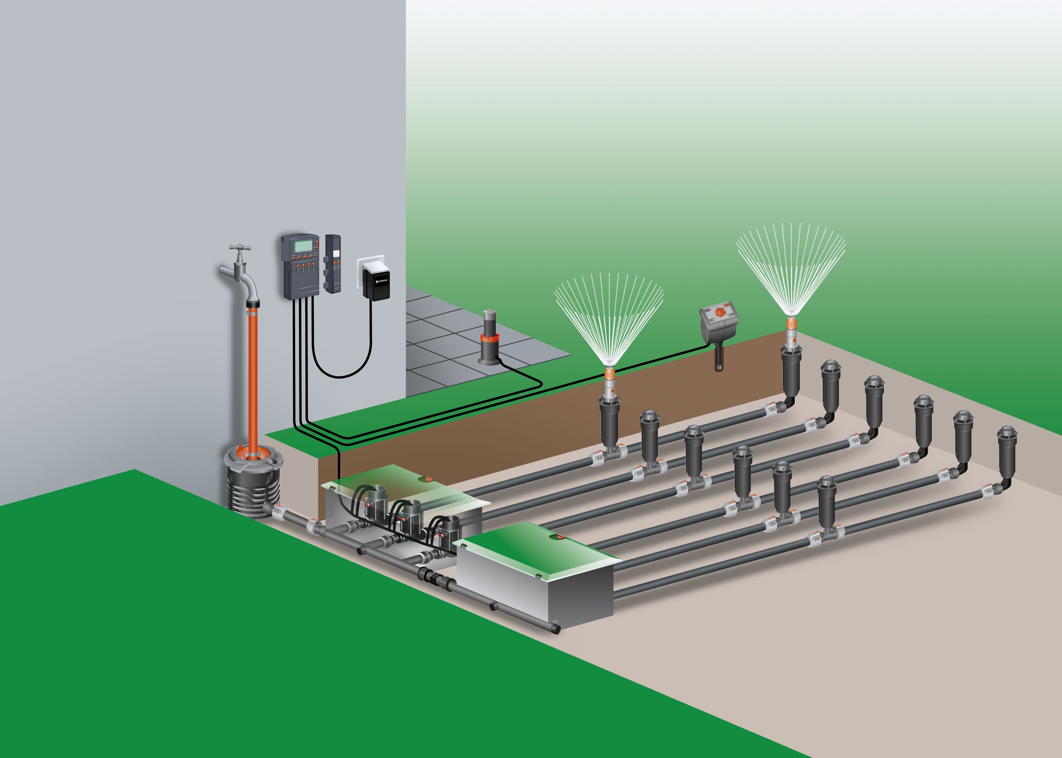 Turbo-aspersor  T 100 Comfort