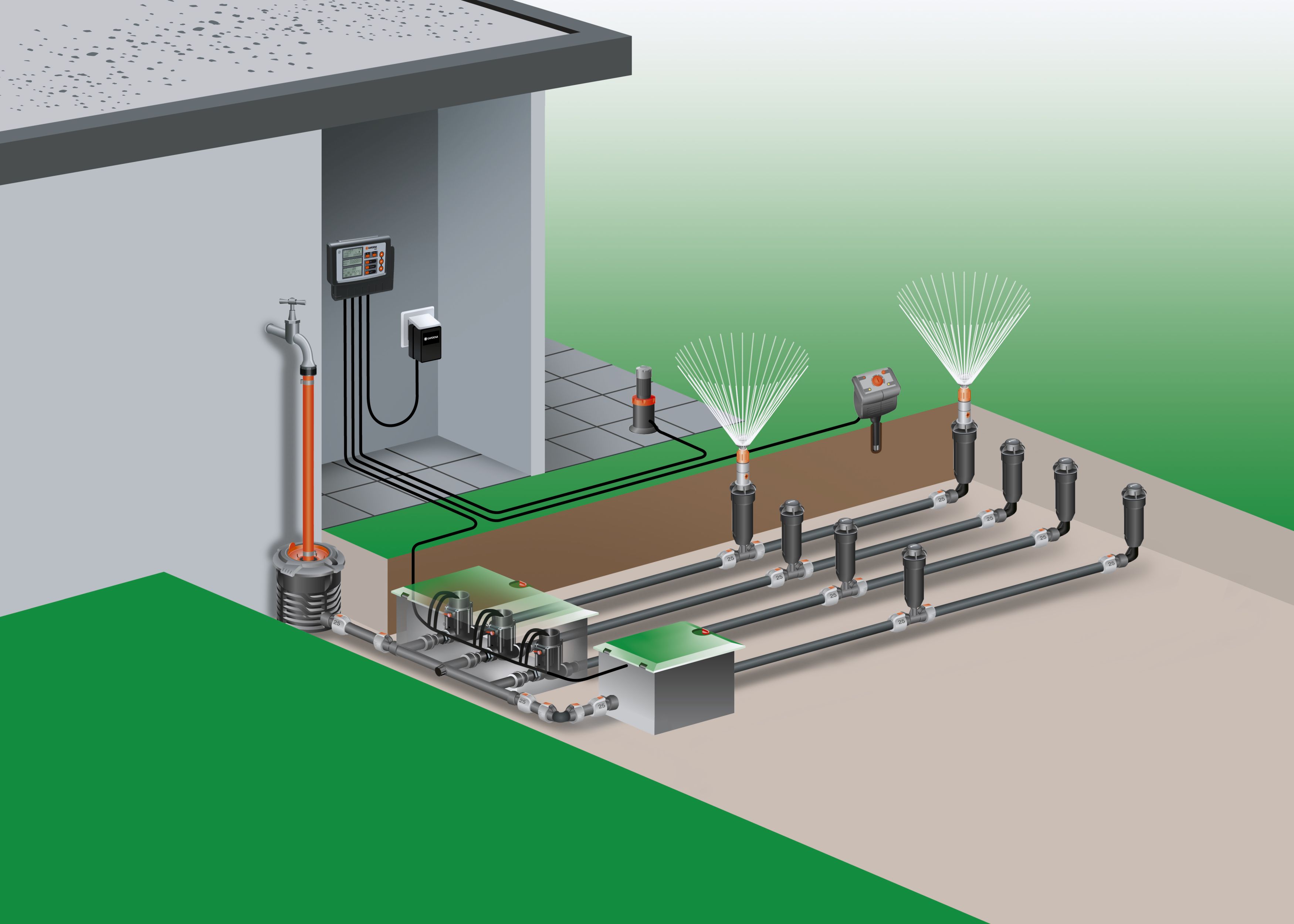 Turbo-aspersor  T 100 Comfort