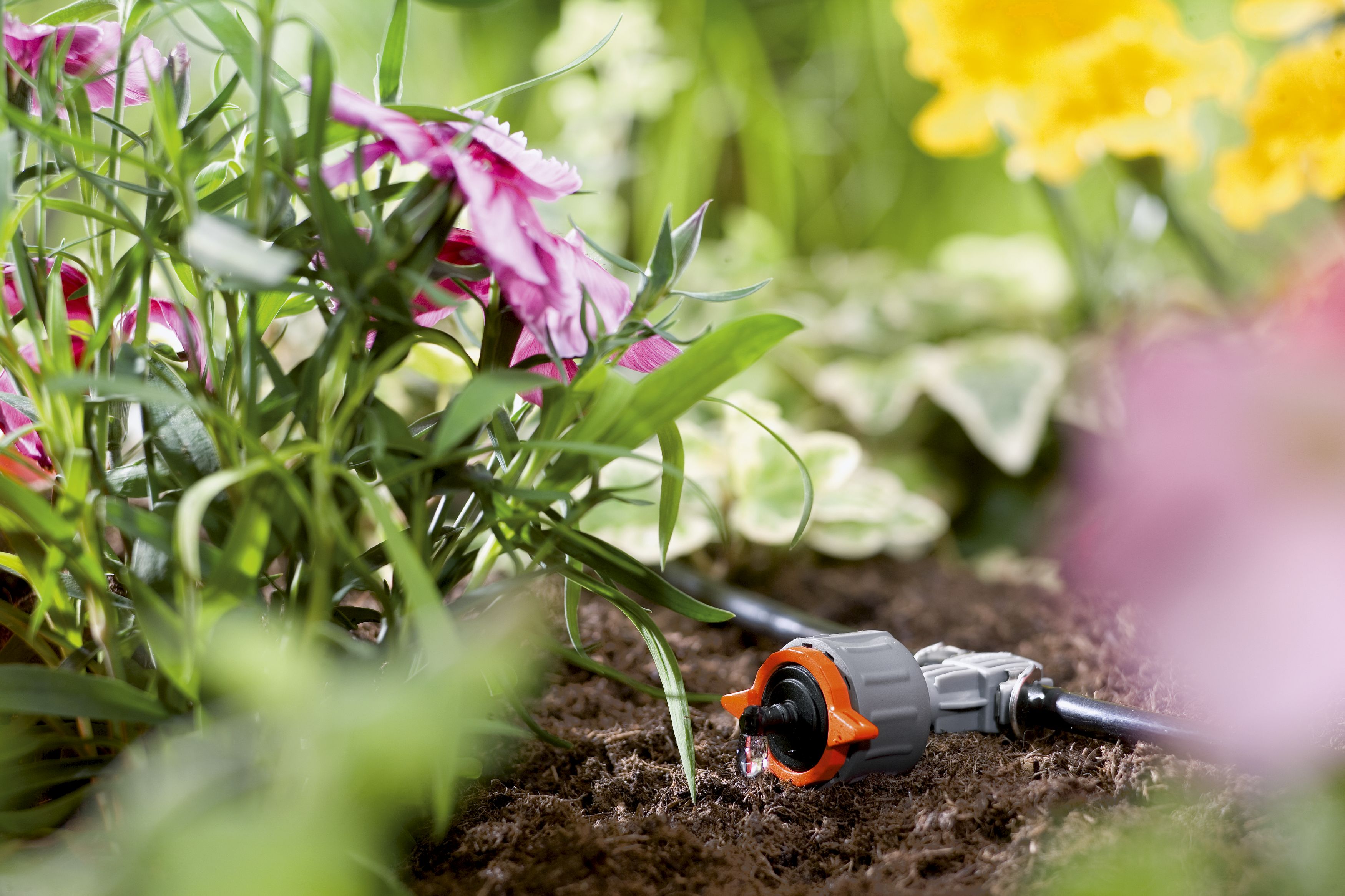 Gotero en línea ajustable regulador de presión