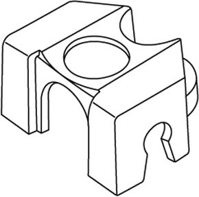 Caballete para tubo Micro-Drip 4,6 mm