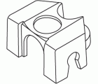 Caballete para tubo Micro-Drip 4,6 mm