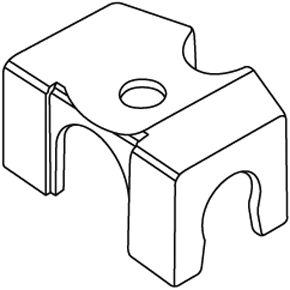 Caballete para tubo Micro-drip 13 mm