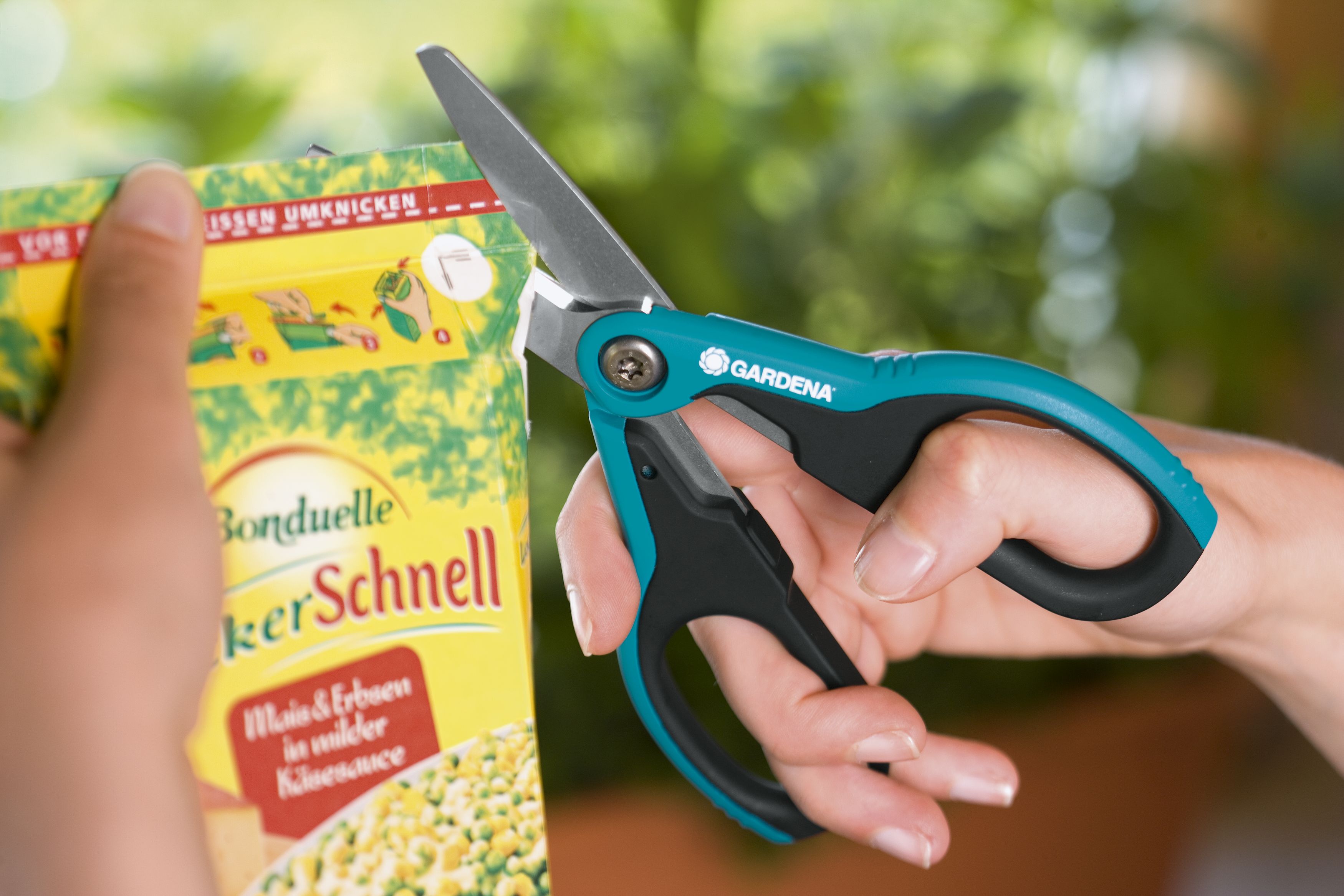 Tijeras multiuso GARDENA. Taejeta informativa