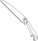 Sierra de jardín combisystem cuchilla recta 300 PP