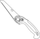 Sierra de jardín plegable 135P