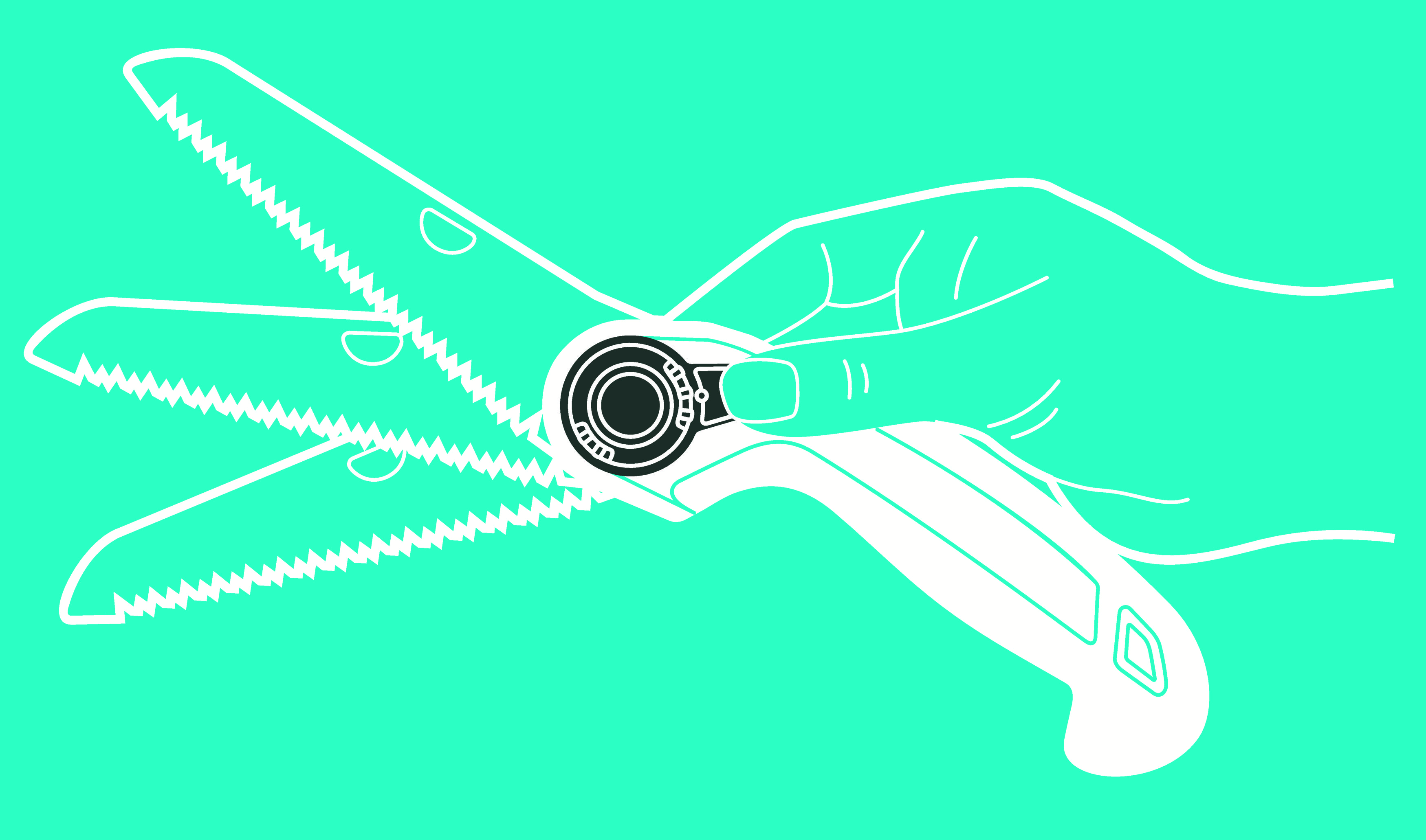 Sierra de jardín plegable 135P