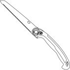 Sierra de jardín plegable 200P