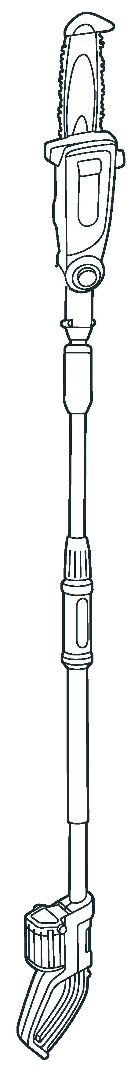Sierra de pértiga telescópica con Accu TCS Li 18/20
