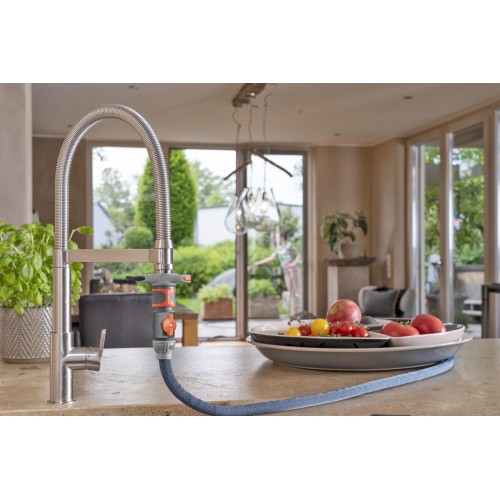 Manguera textil liano ™ 10 m con conector de grifo para grifos interiores establecidos, con bolsa de almacenamiento
