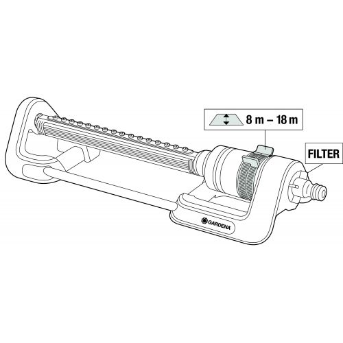 Aspersor Oscilante Aqua M
