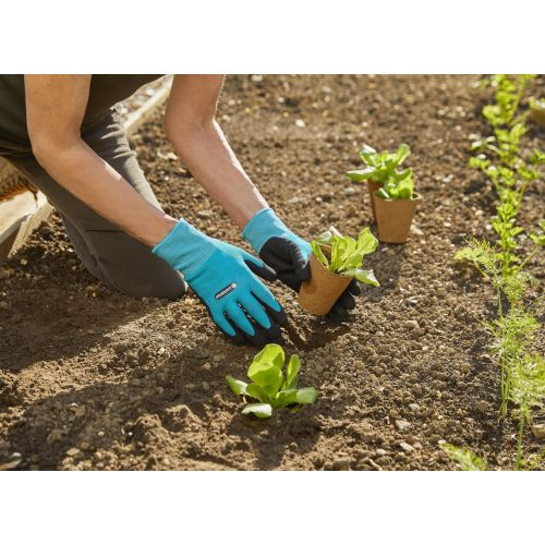 Guantes para plantar y tierra XL