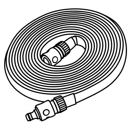 Manguera microperforada naranja de 7,5 m