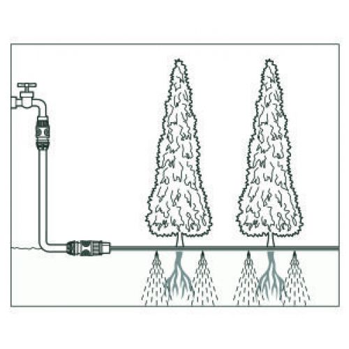 Manguera microperforada naranja de 7,5 m