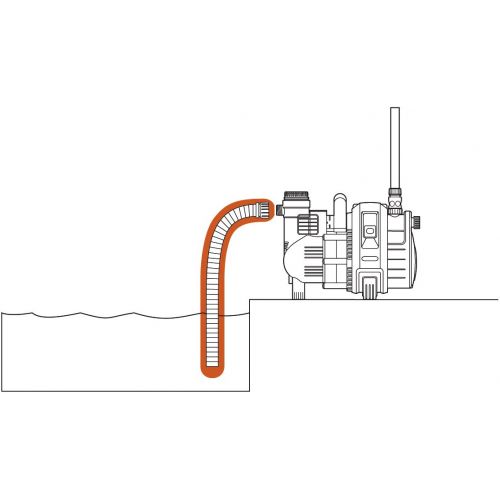 Tubo flexible de extracción GARDENA - Listo para conectar