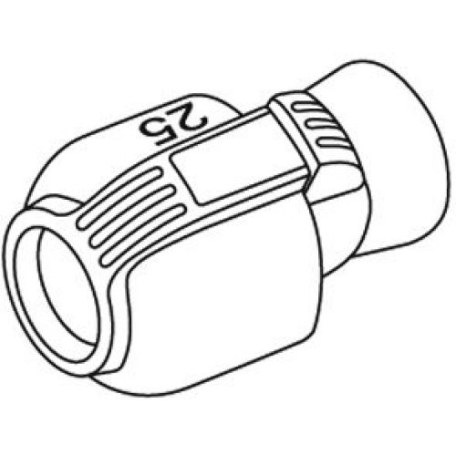 Conector de 25 mm y rosca hembra de 3/4\\\"