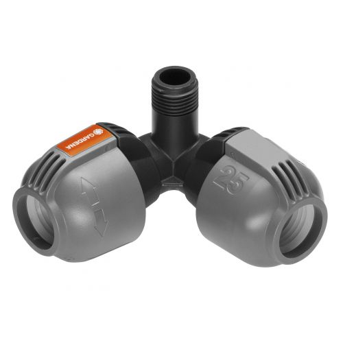 Pieza de esquina Sprinklersystem de 25 mm y rosca macho de 1/2\\\"