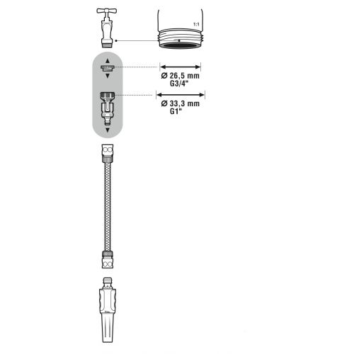 Conector de grifo articulado