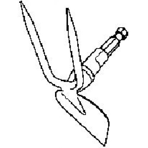 Azada binadora 7 cm combisystem de 2 puntas
