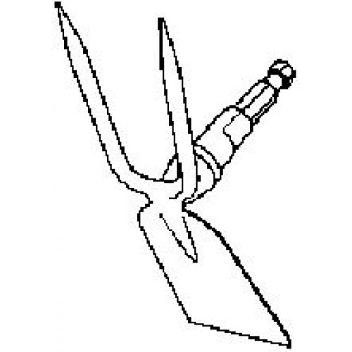 Azada binadora 7,5 cm combisystem de 2 puntas