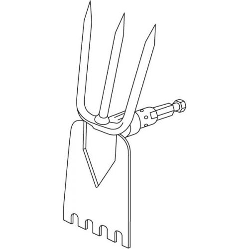 Azada binadora 9 cm combisystem de 3 puntas
