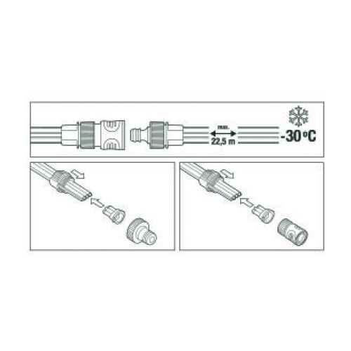 Set de conexiones para mangueras microperforadas