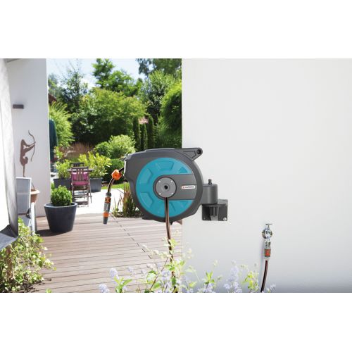Soporte portamanguera mural roll-up automatic 15