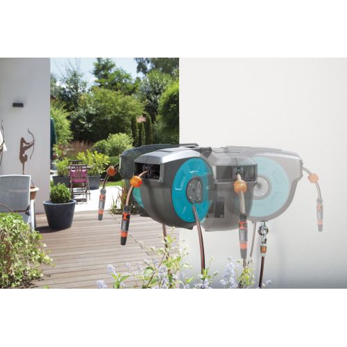 Soporte portamanguera mural roll-up automatic 15