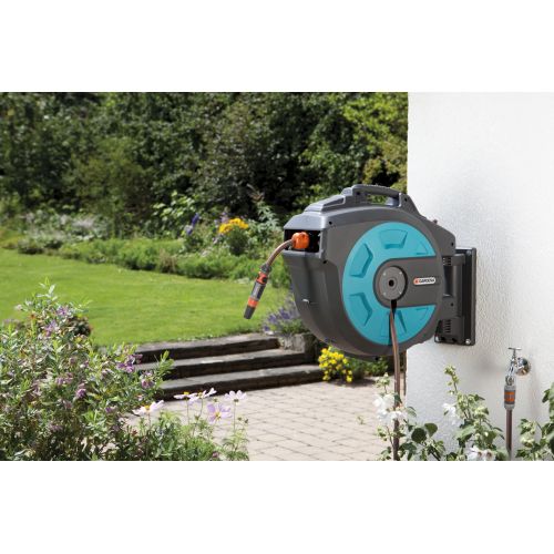 Soporte portamanguera mural roll-up automatic 25