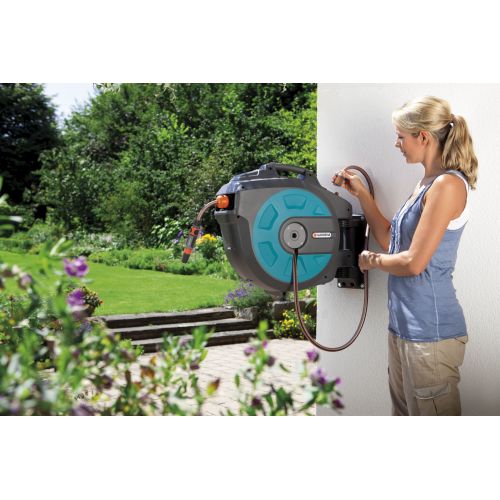 Soporte portamanguera mural roll-up automatic 25