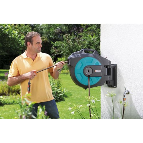 Soporte portamanguera mural roll-up automatic 35