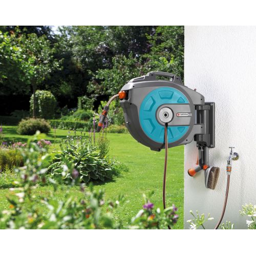 Soporte portamanguera mural roll-up automatic 35
