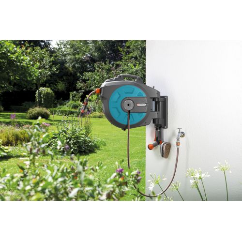Soporte portamanguera mural roll-up automatic 35