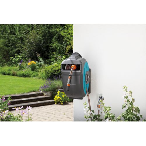 Soporte portamanguera mural roll-up automatic 35