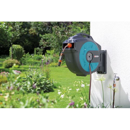 Soporte portamanguera mural roll-up automatic 35