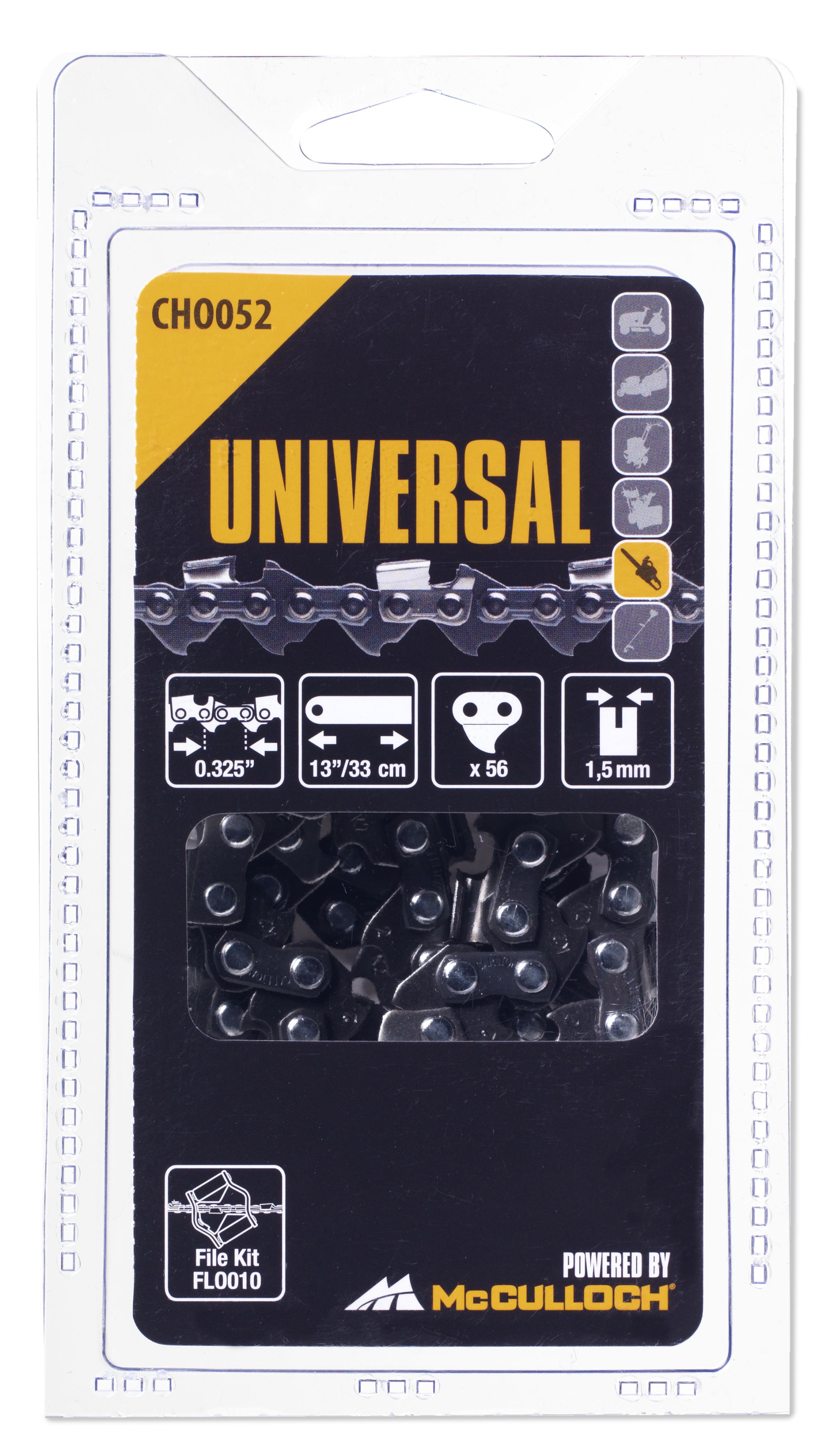 Cadena 13\\\" / 33 cm / 56 eslabones / 0,325\\\" / 1,5 mm