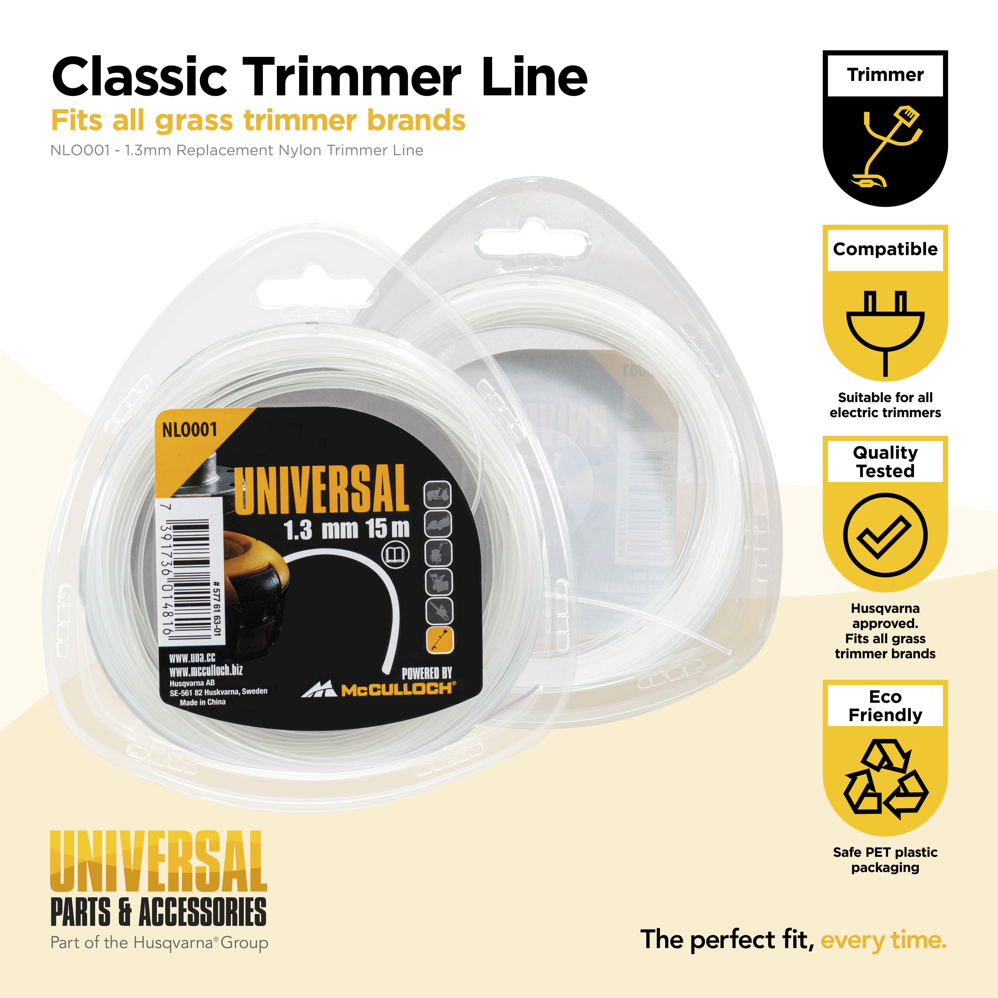 Hilo de nylon redondo 1.3mm x 15m