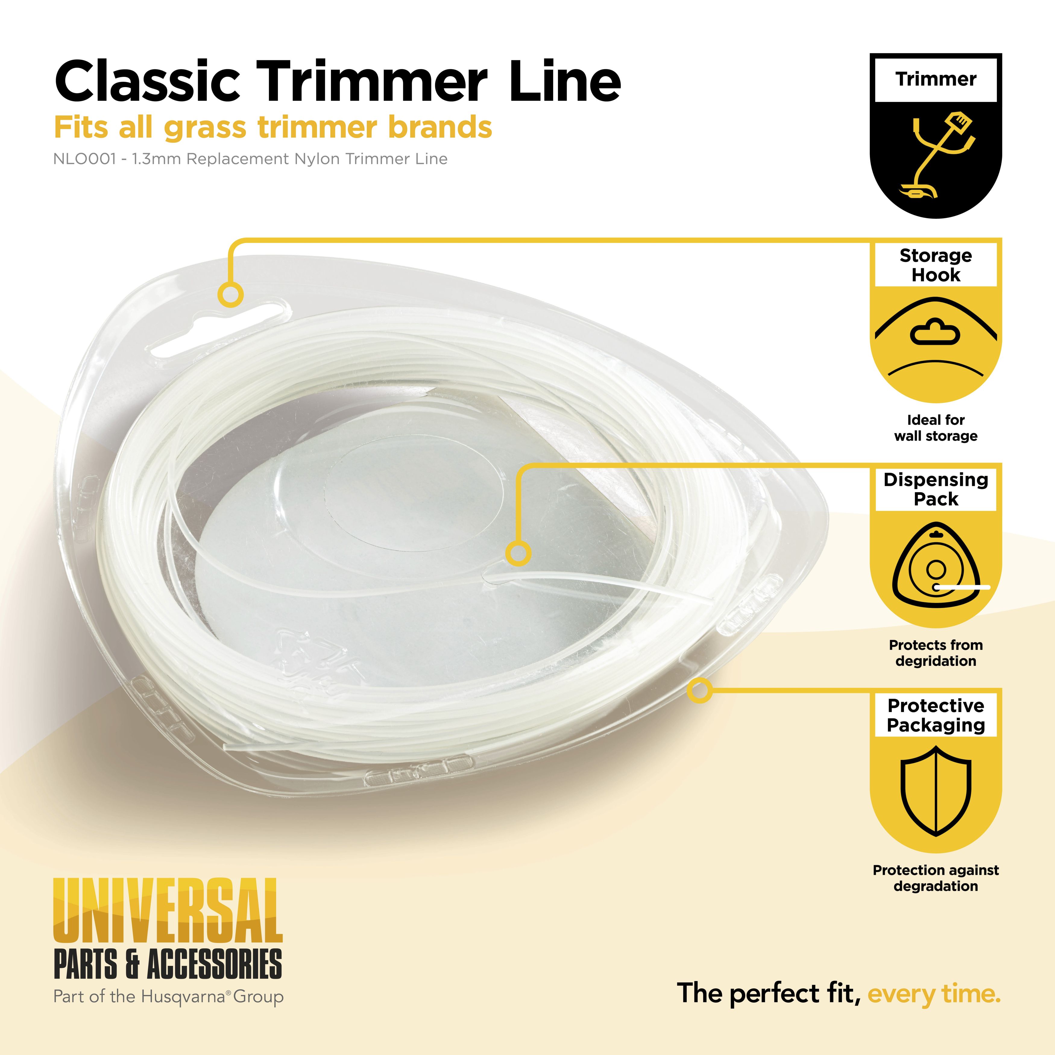 Hilo de nylon redondo 1.3mm x 15m