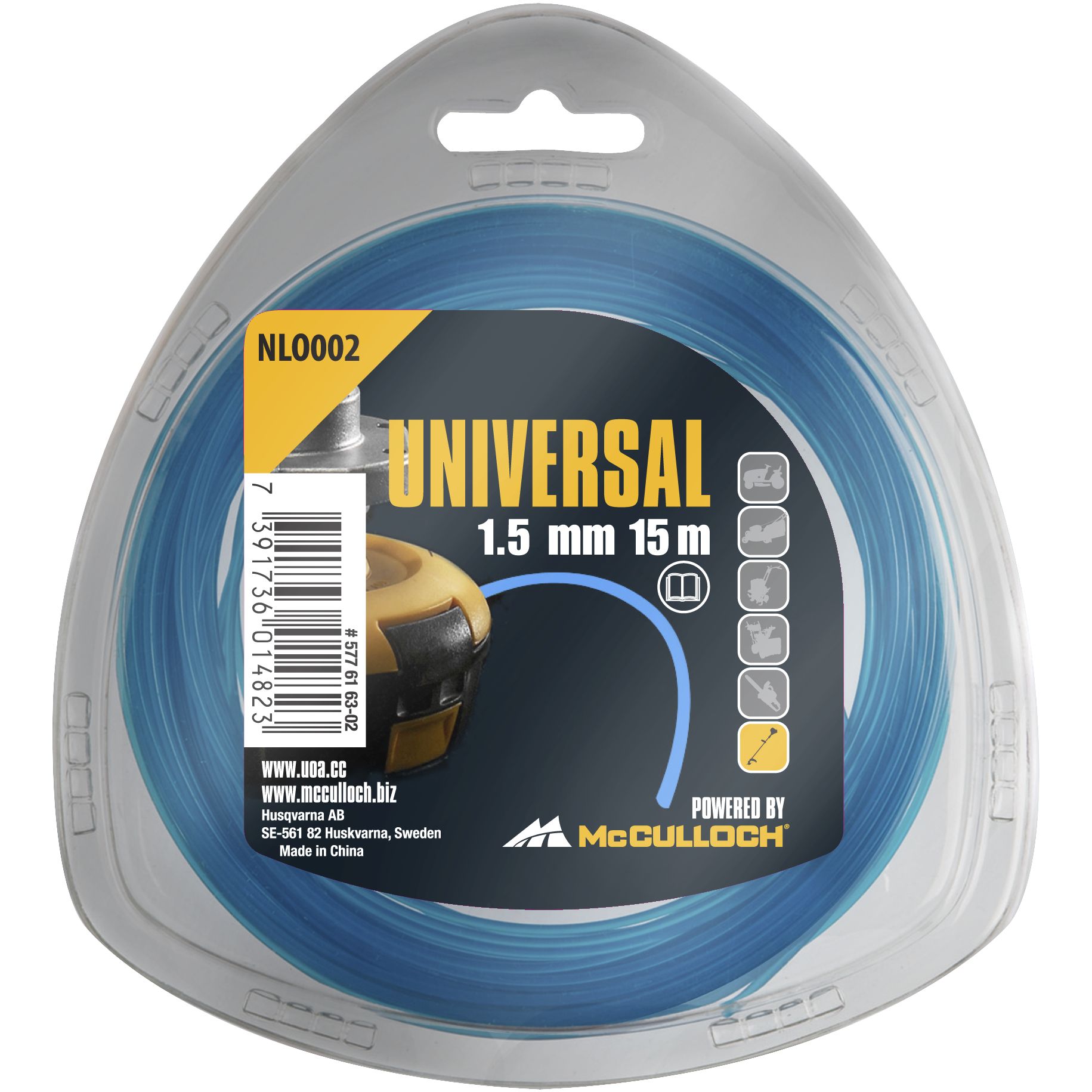 Hilo de nylon redondo 1.5mm x 15m