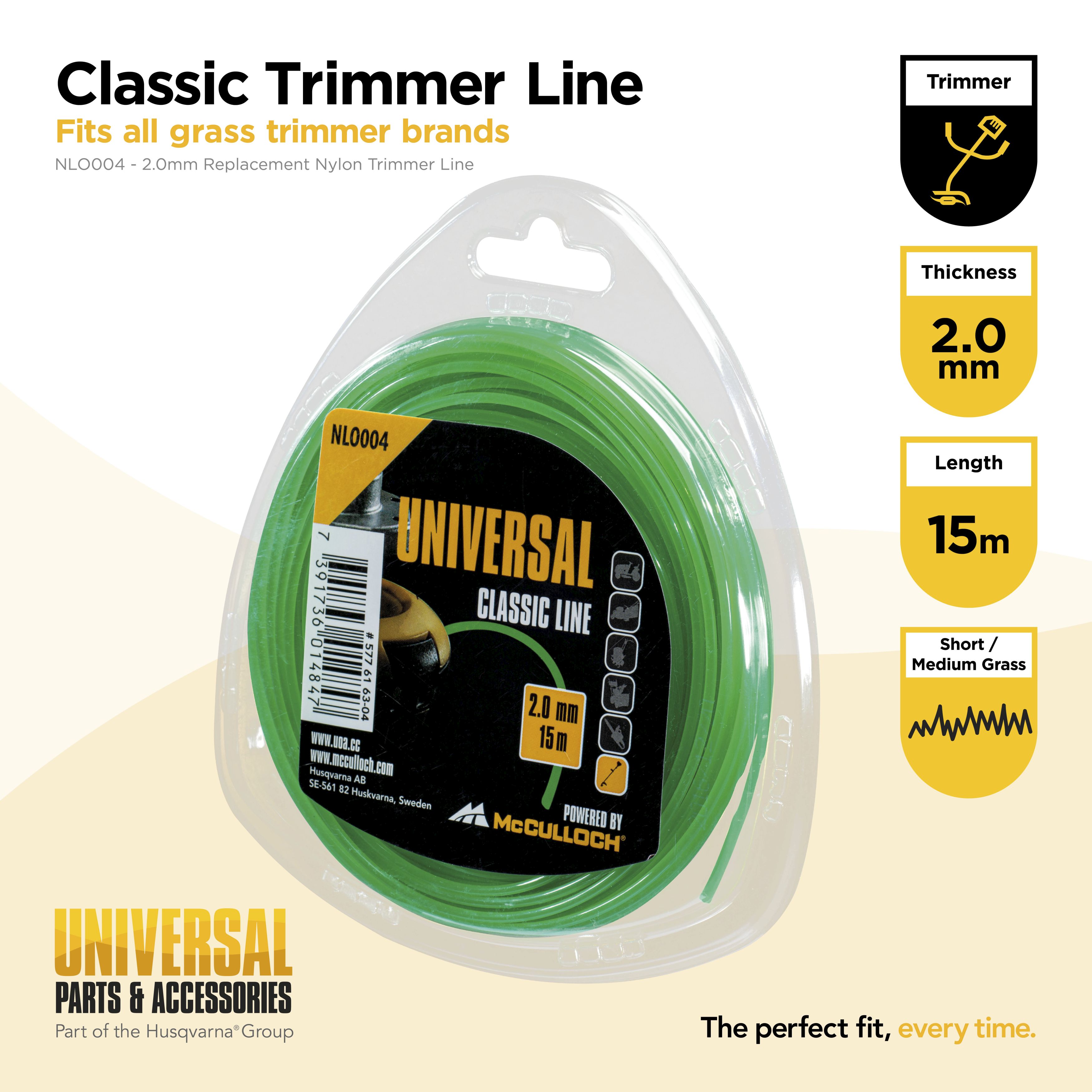 Hilo de nylon redondo Ø2,0 mm x 15m