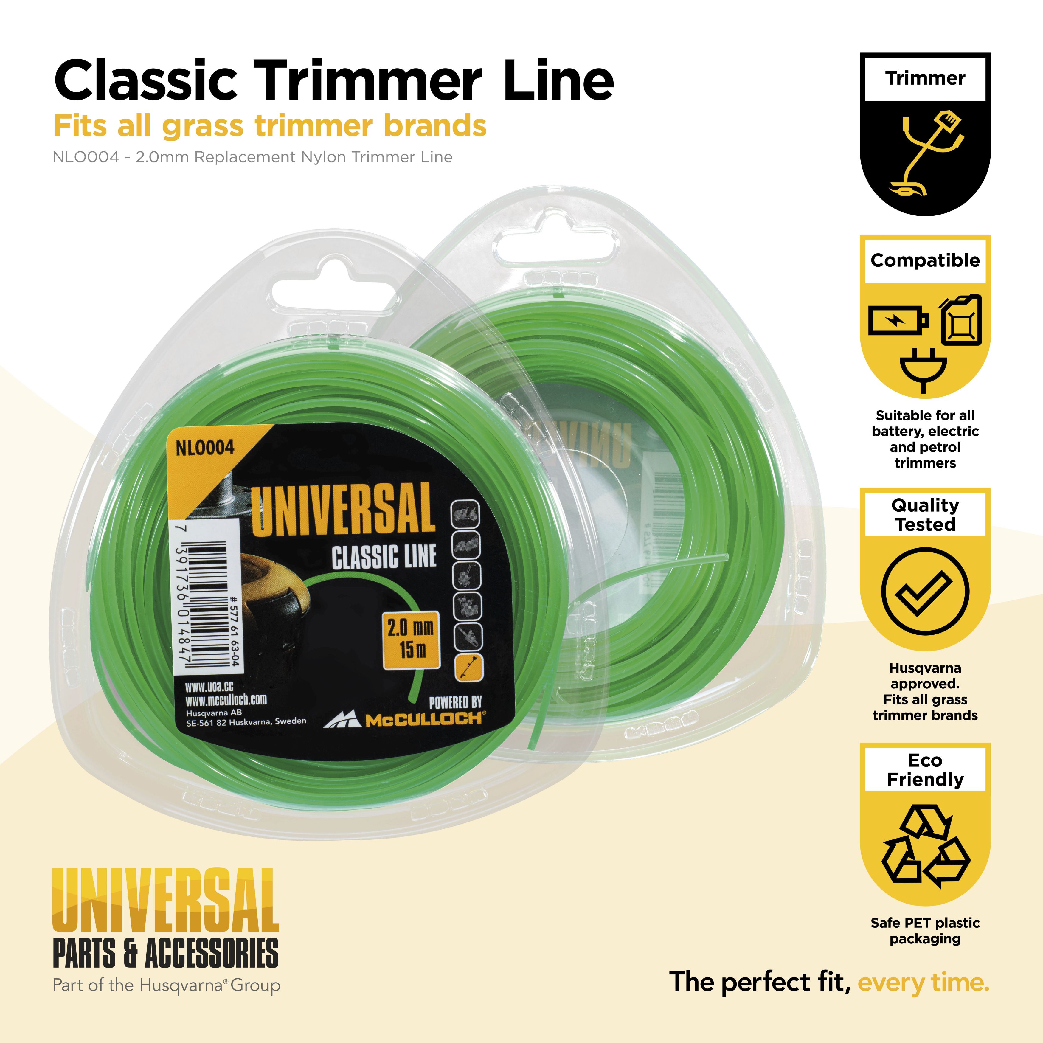 Hilo de nylon redondo Ø2,0 mm x 15m