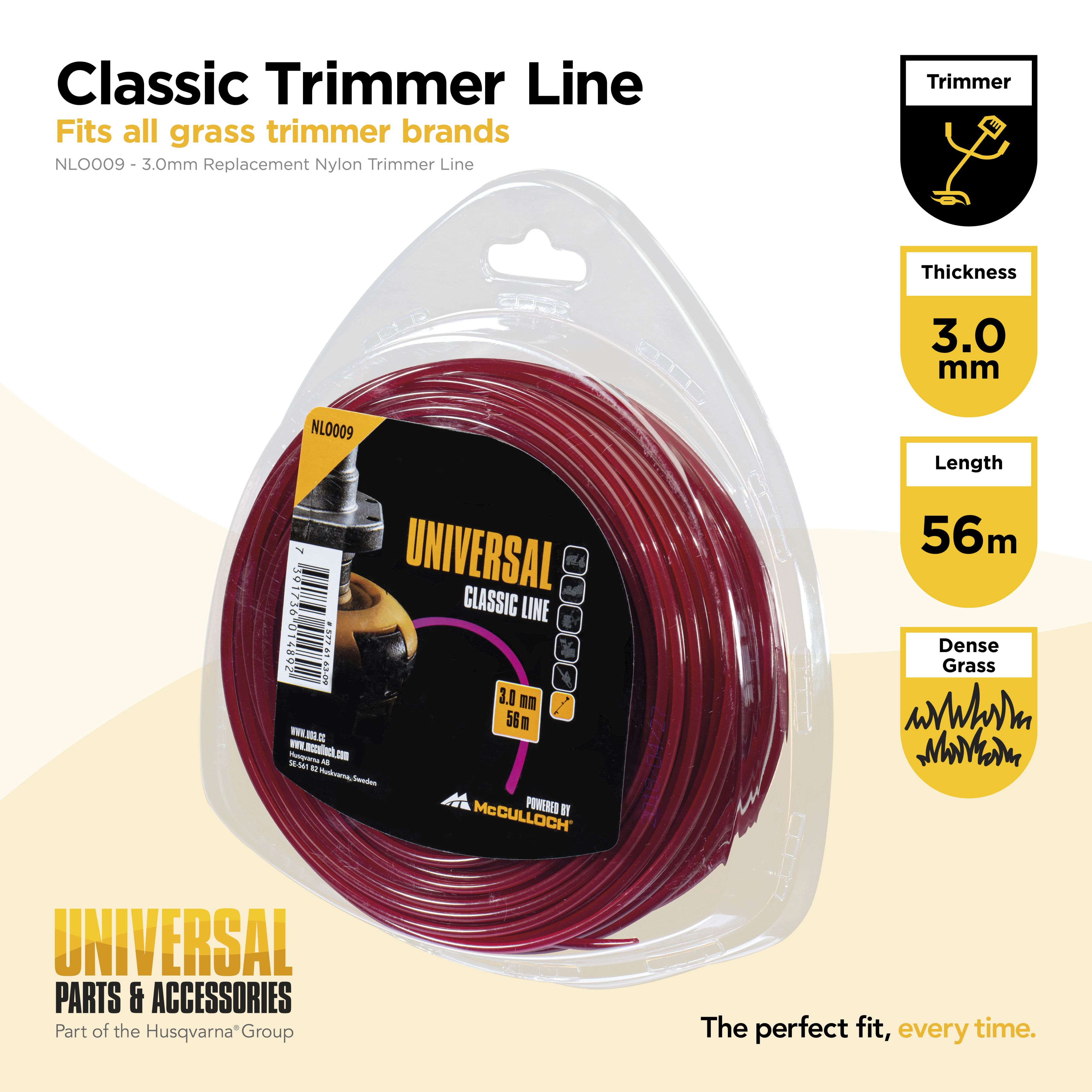 Hilo de nylon redondo 3mm x 56m