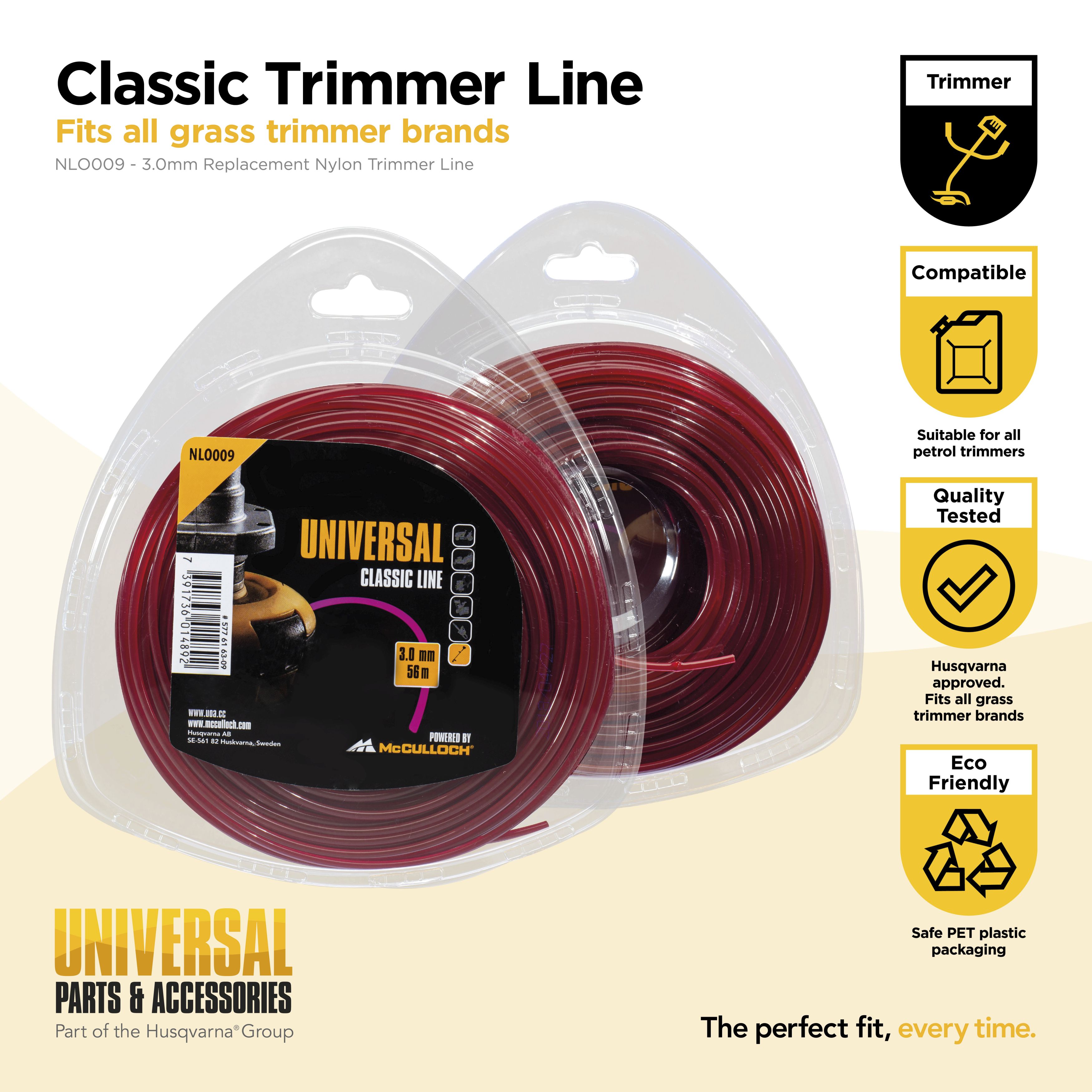 Hilo de nylon redondo 3mm x 56m