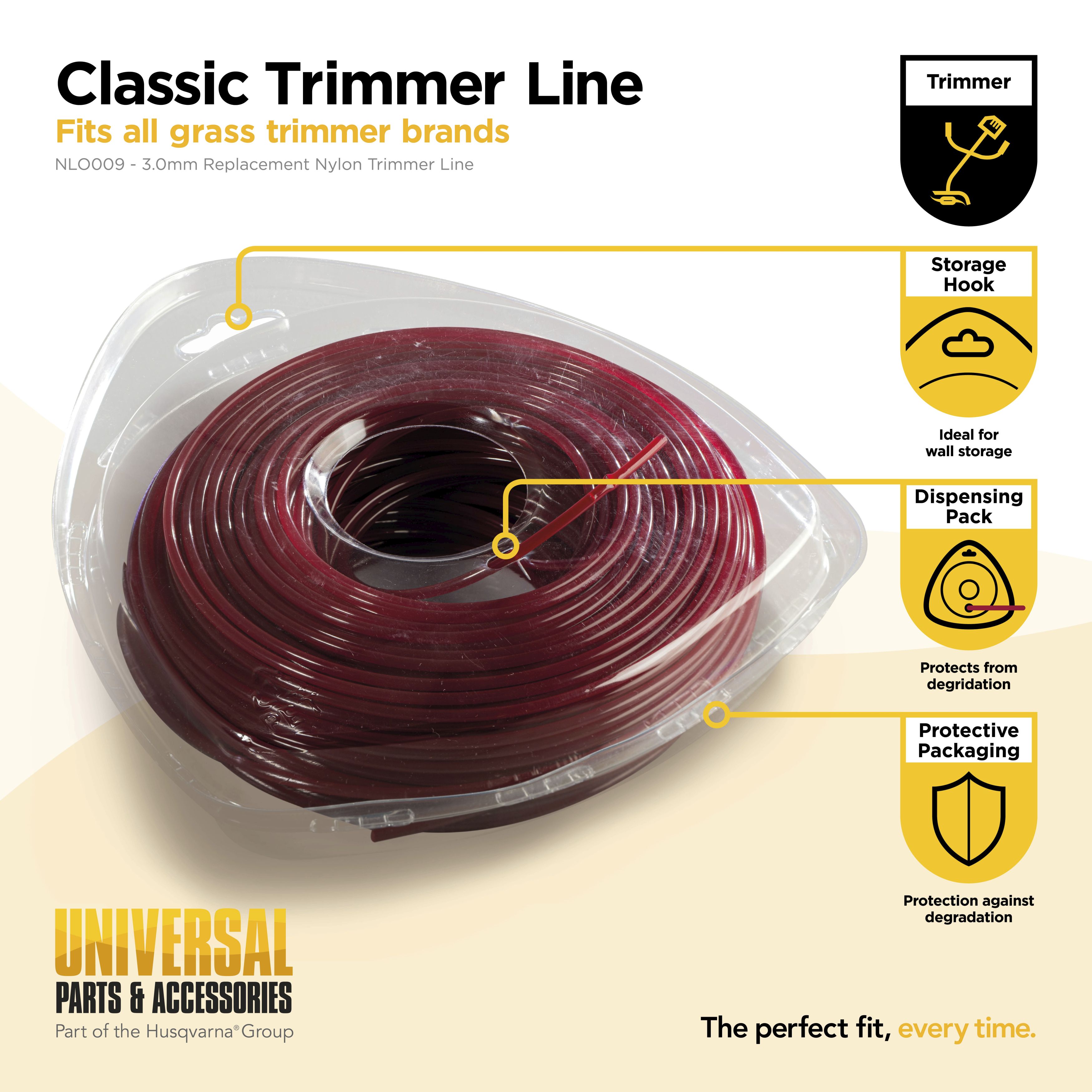 Hilo de nylon redondo 3mm x 56m