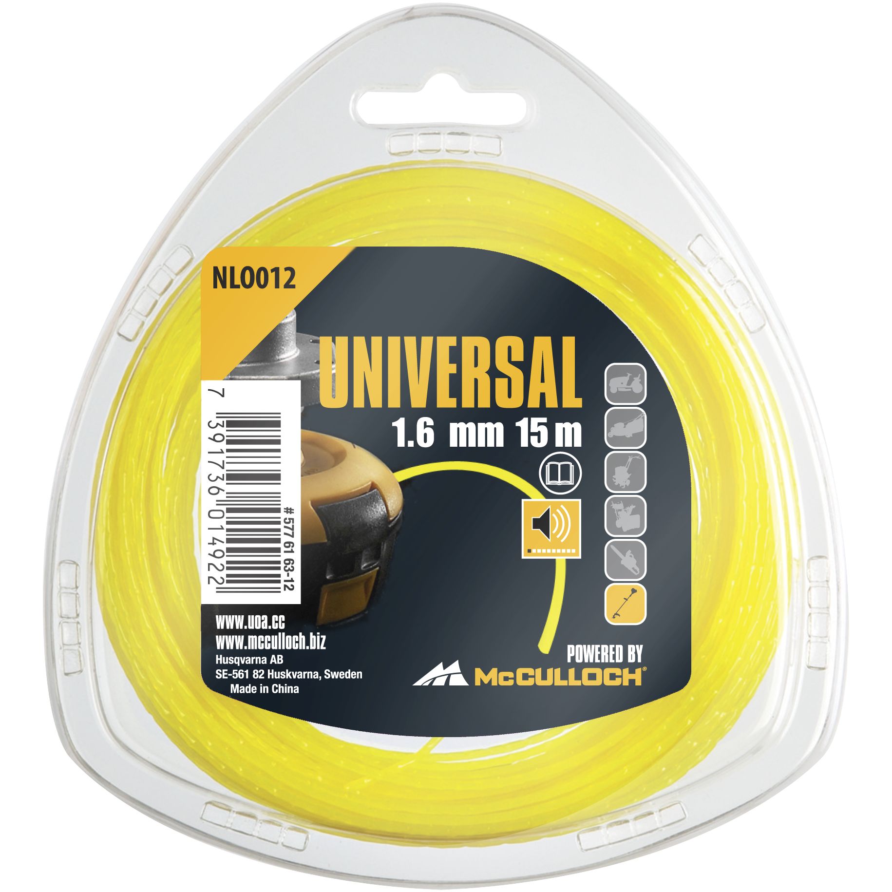 Hilo de nylon redondo Ø 1,6 mm x 15m