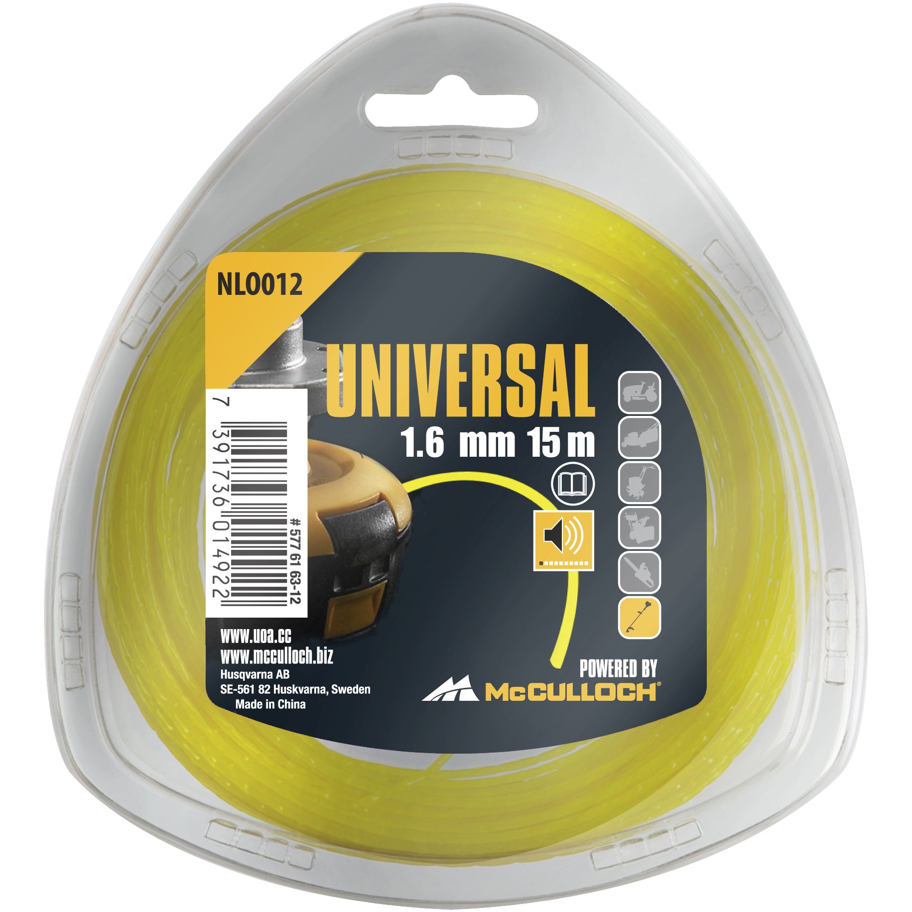 Hilo de nylon redondo Ø 1,6 mm x 15m