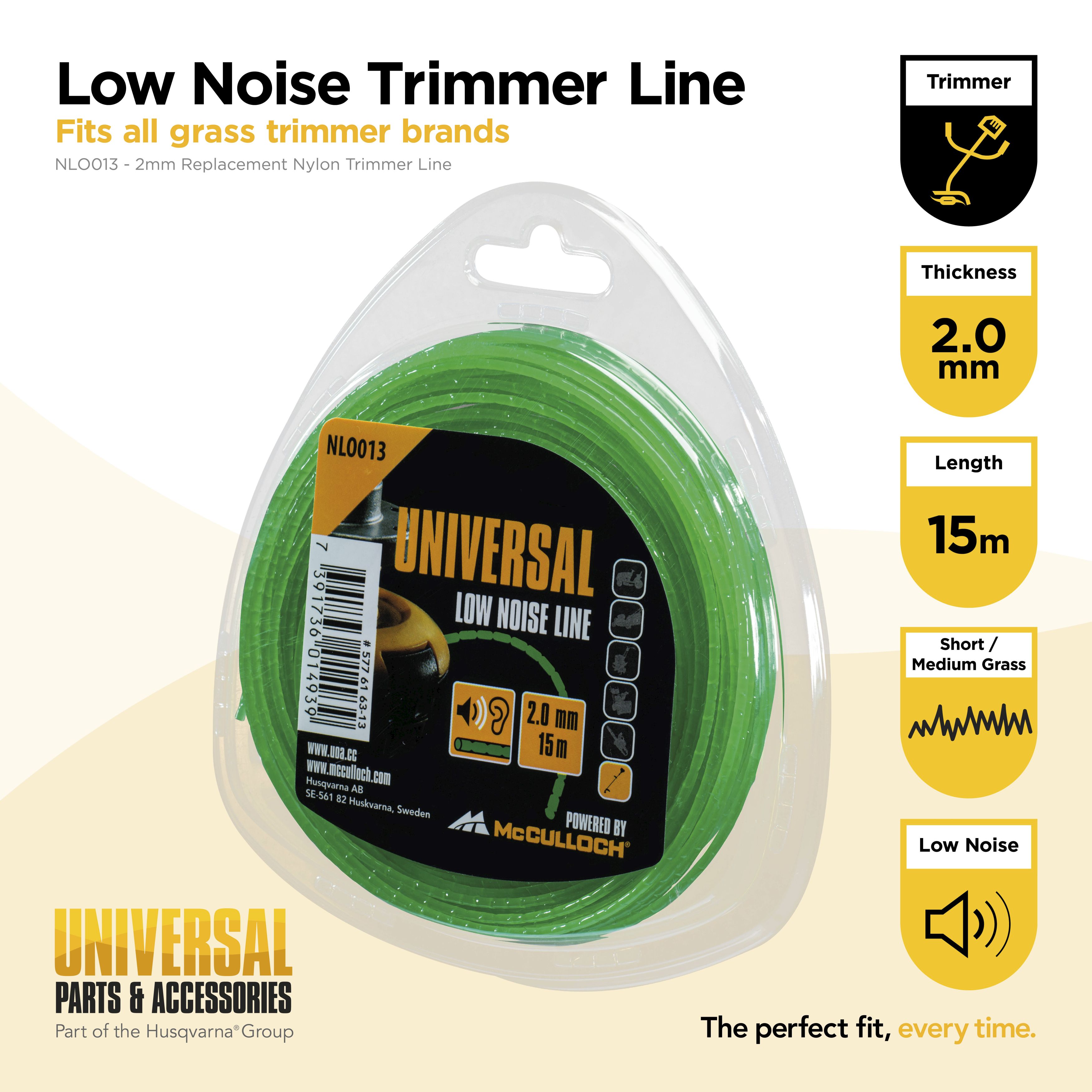Hilo de nylon redondo y silencioso  Ø2,0mm x 15M