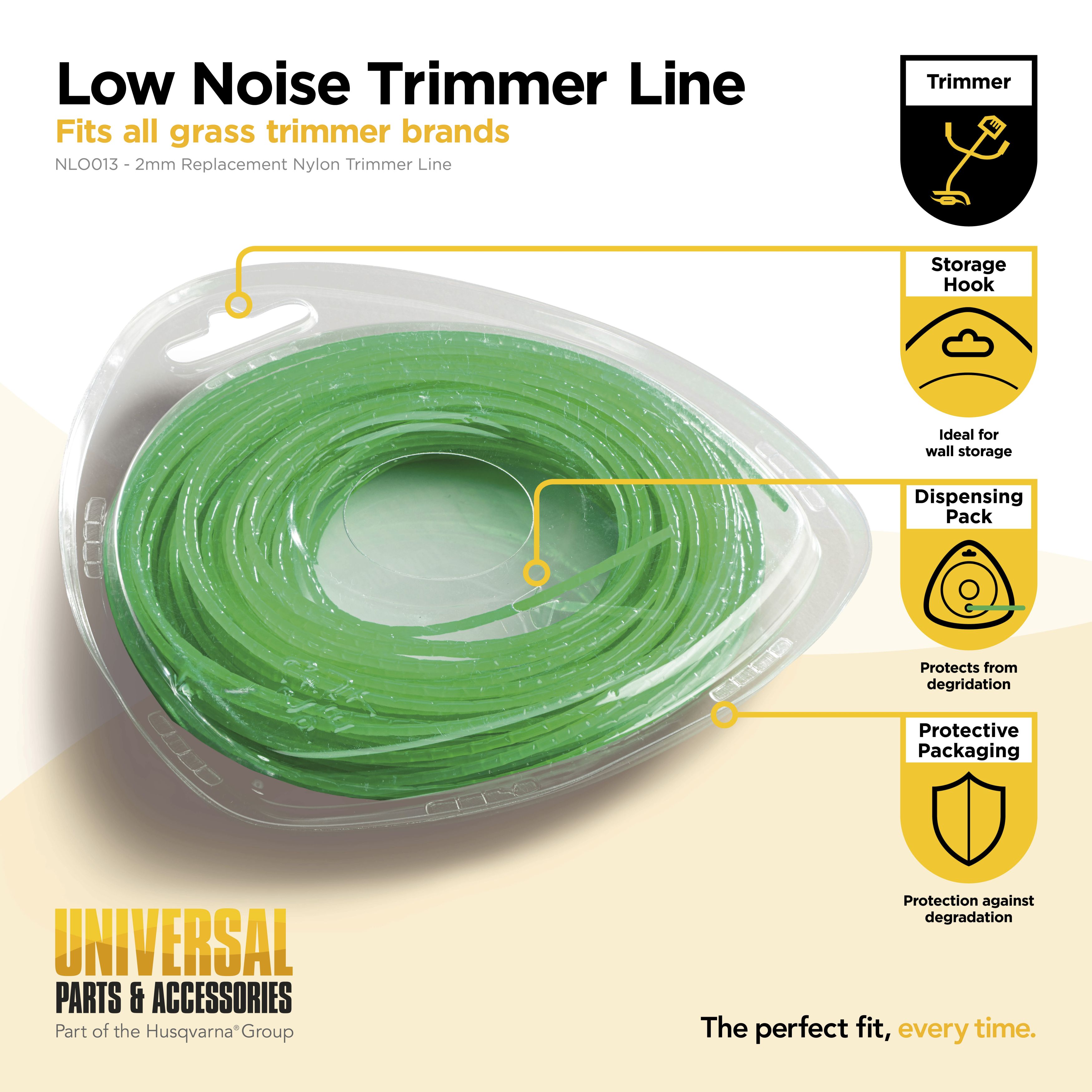 Hilo de nylon redondo y silencioso  Ø2,0mm x 15M