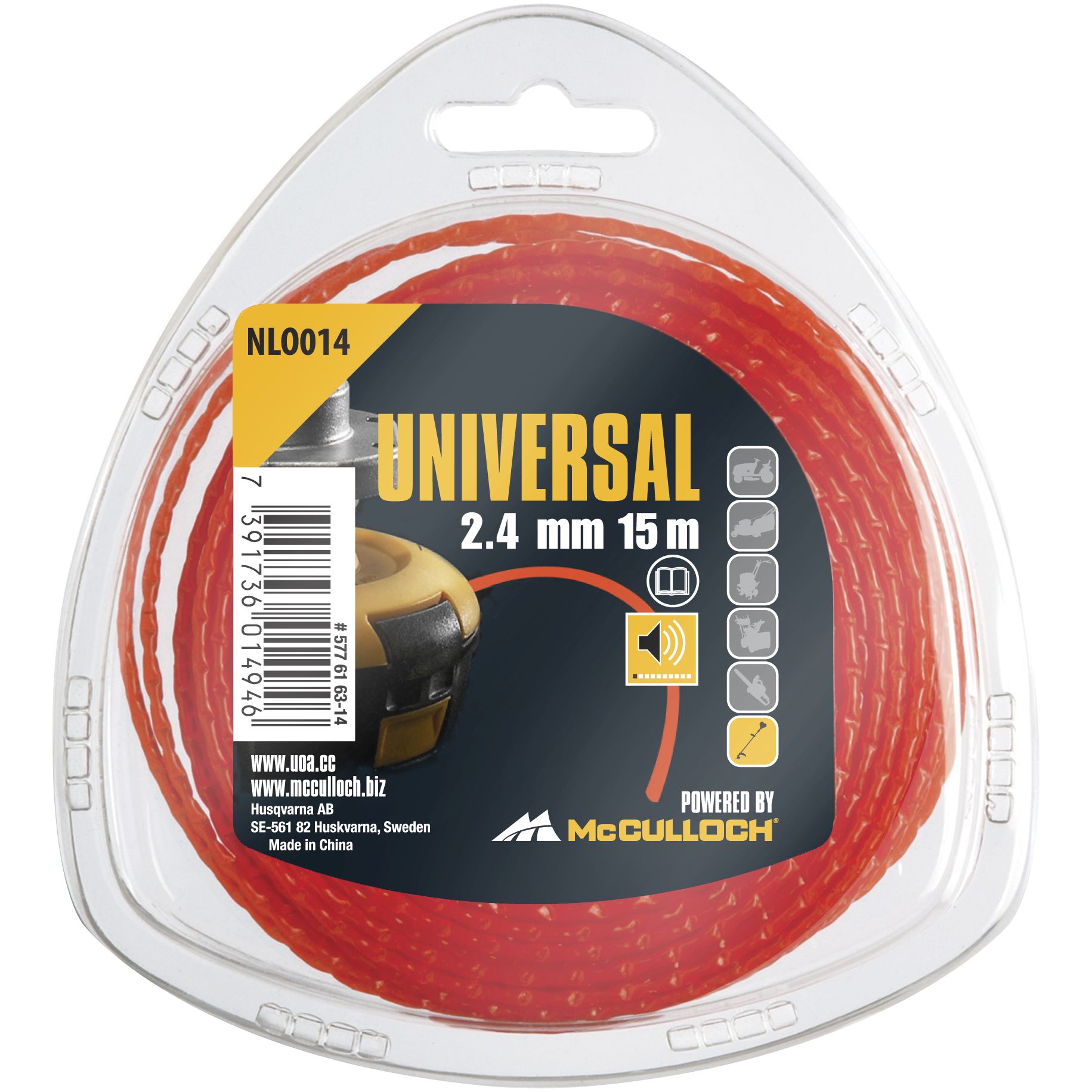 Hilo de nylon 2,4mm x 15m - Silencioso
