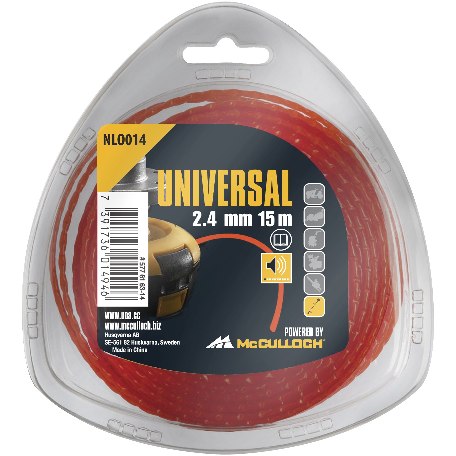 Hilo de nylon 2,4mm x 15m - Silencioso