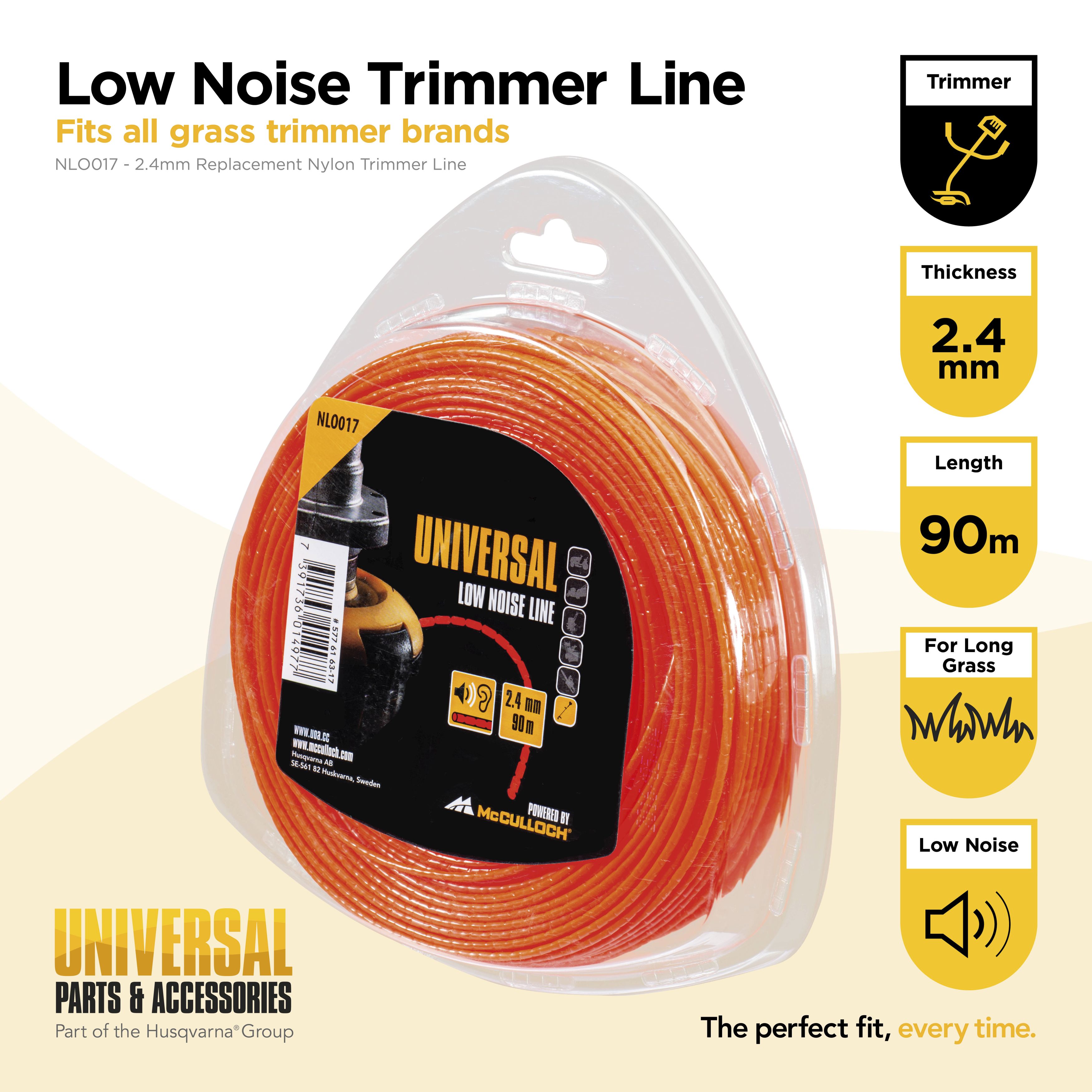 Hilo de nylon 2.4mm x 90m - Silencioso